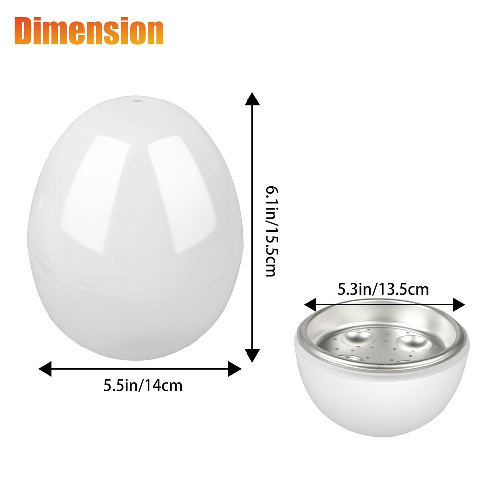 Microwave Egg Boiler Cooker 4 Eggs Pod Detaches Shell Steamer Kitchen Cook Tool