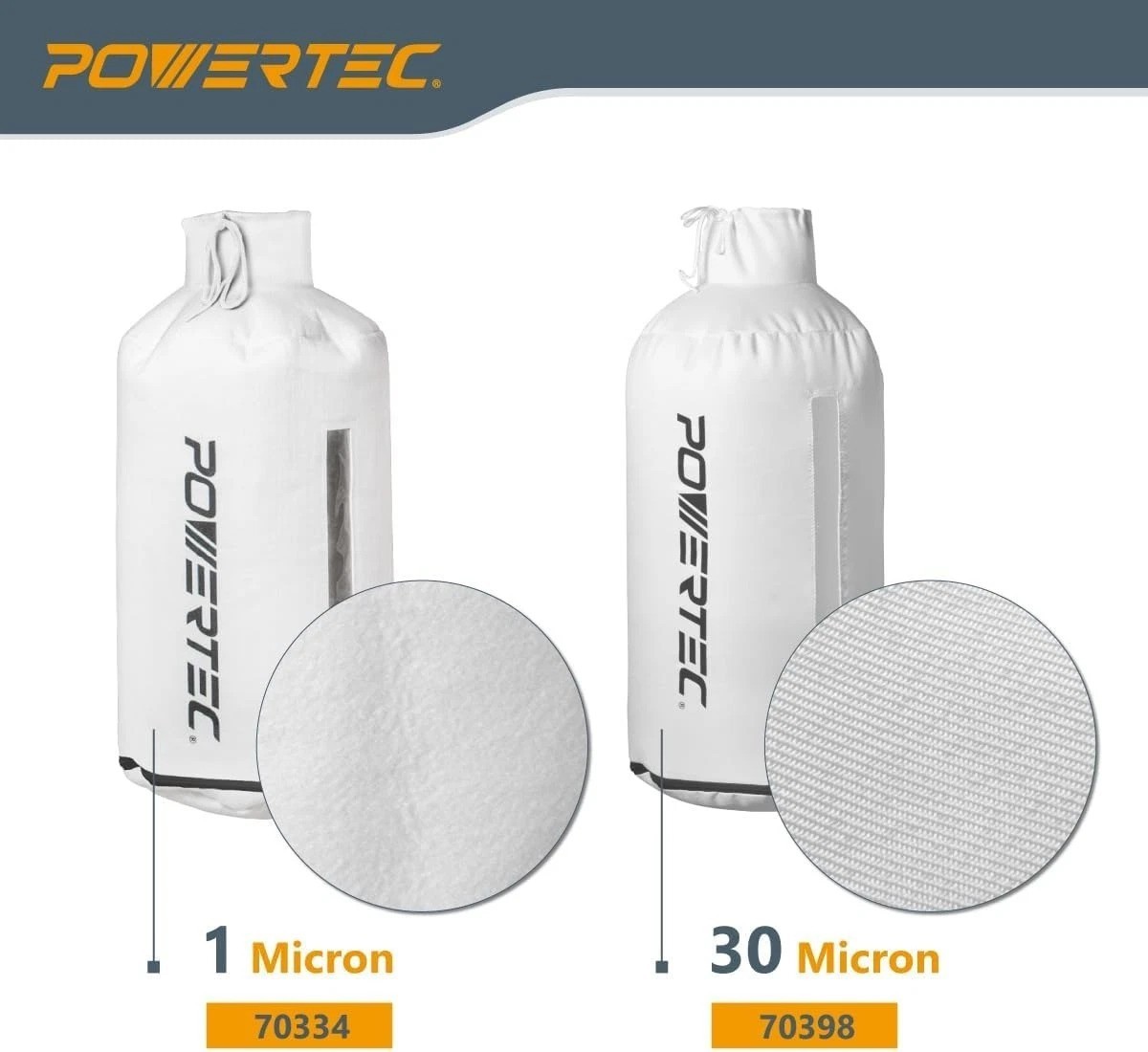 Lightweight Polyester Dust Filter Bag - 1 Micron for Grizzly, Rockler & More