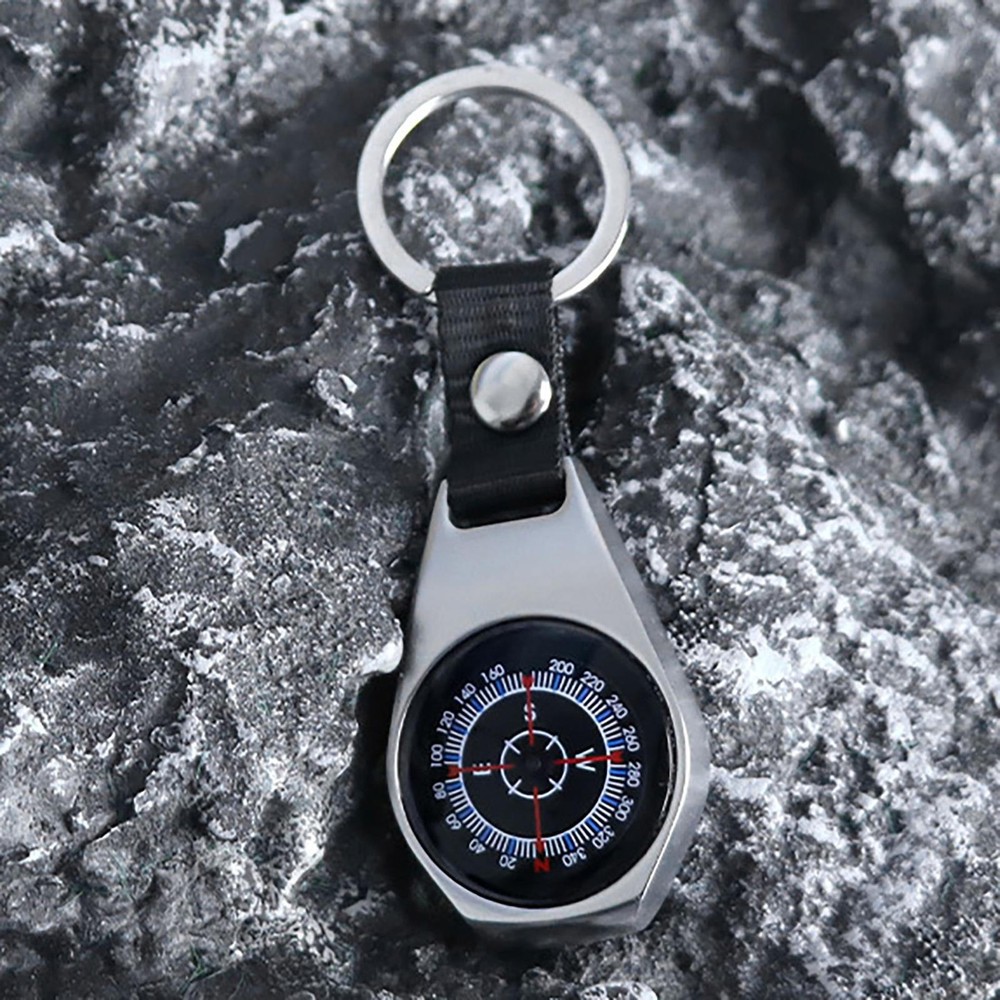 Zinc Alloy Compass Hook Camping Navigation Tools Small Pocket Compass Compact