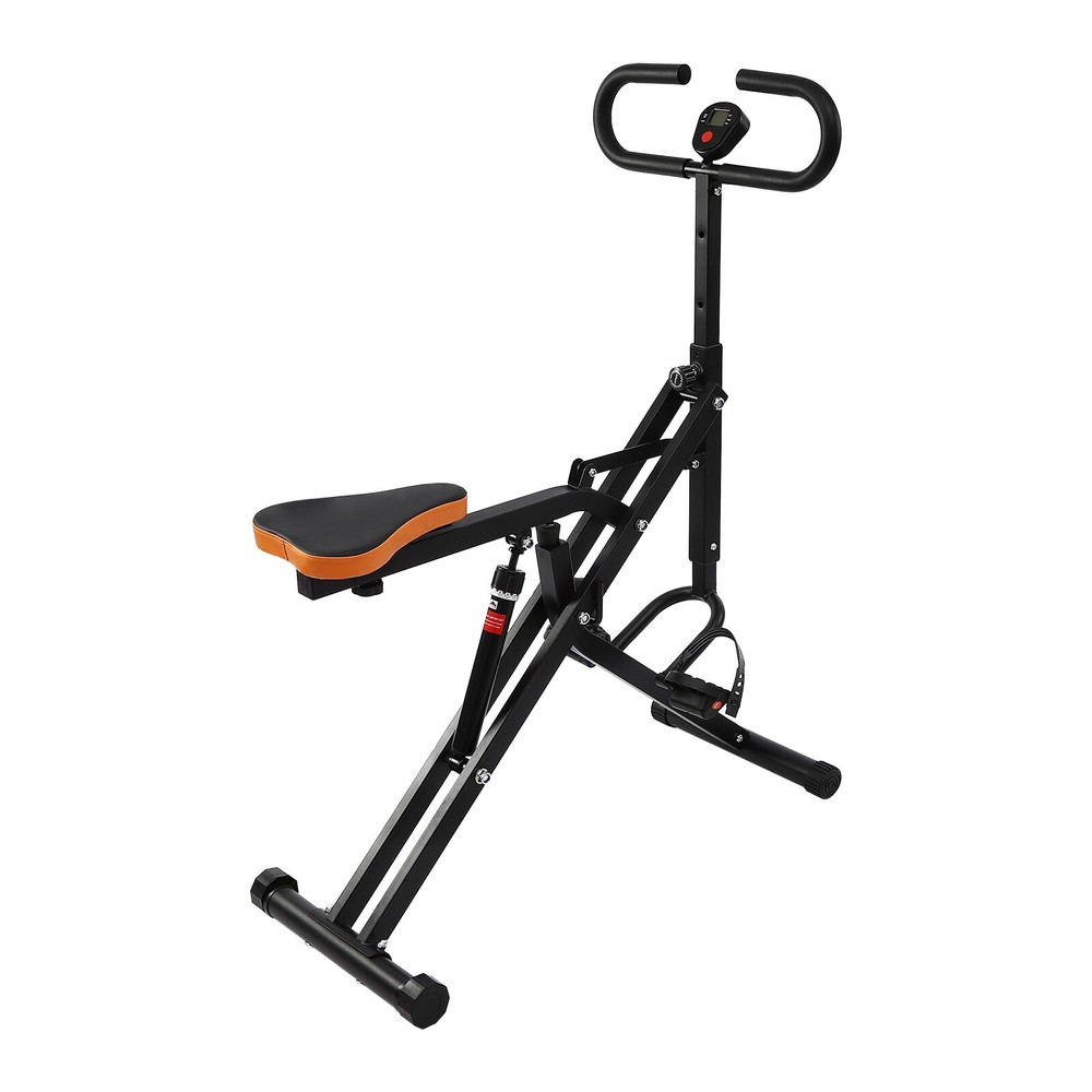 Adjustable Squat Machine Trainer Rowing Machine 264lbs for Ab Workout Glutes
