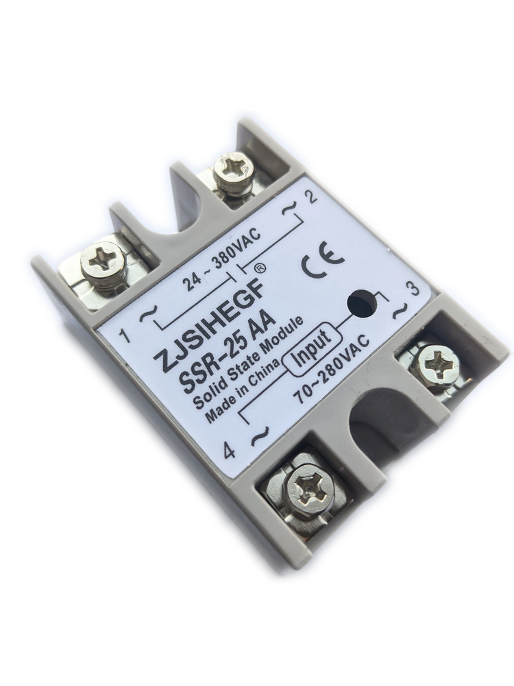Solid State Relay Module (SSR-25AA) 70-240VAC Input 24-380VAC Output 25A Load