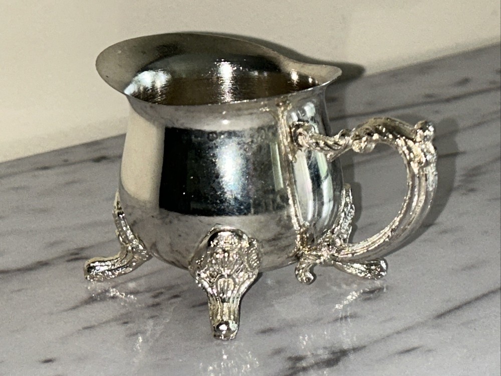 Vintage Silver Plated Mini Creamer Small Serving Pitcher