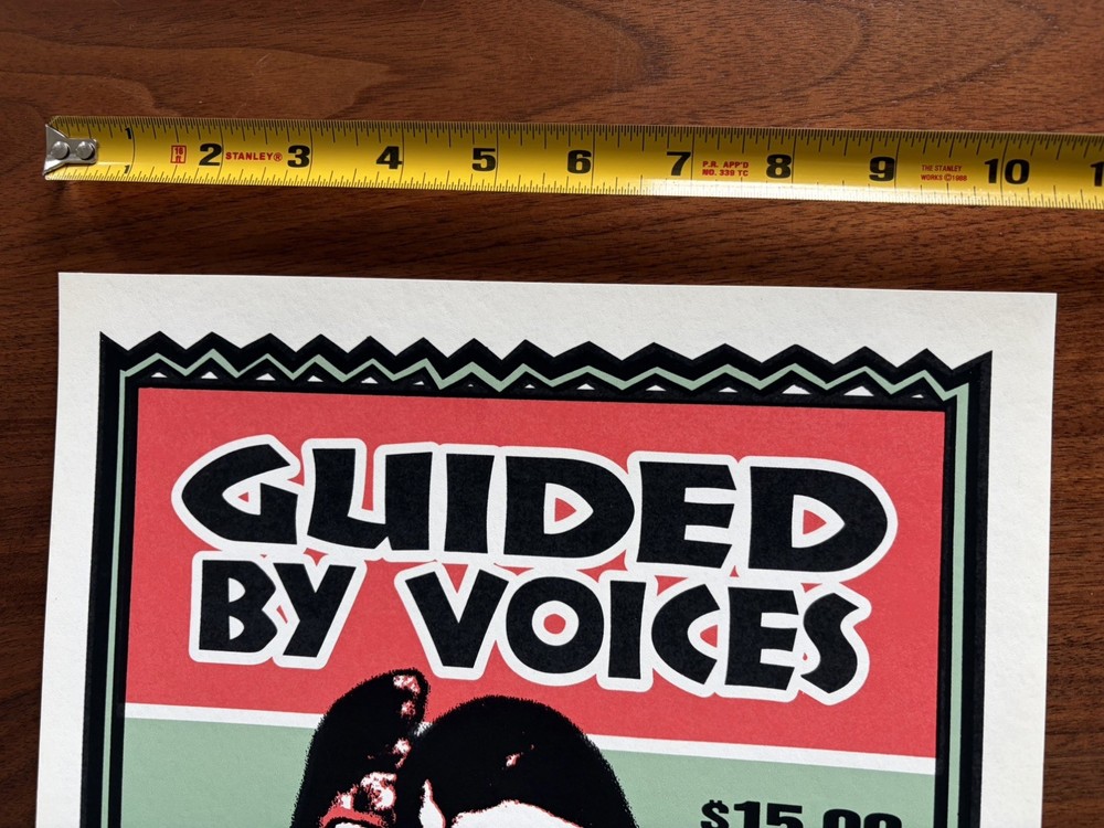 Guided By Voices Concert Poster - Grand Rapids, 2003. Signed by Mark Arminski
