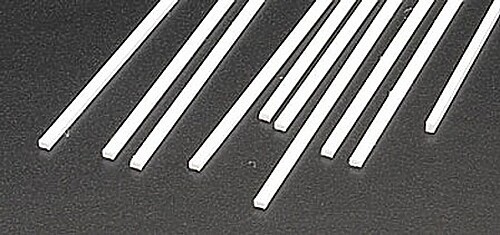 Plastruct Rectangle Strip Styrene .060x.080x10 (10) - Model Scratch Building