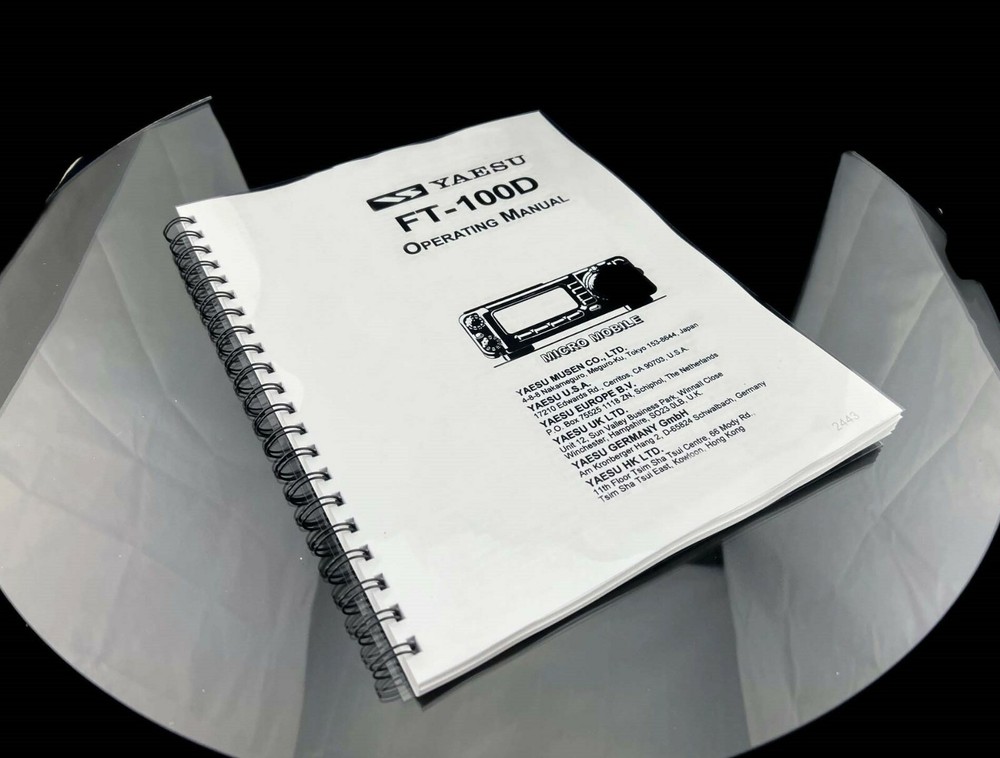 Yaesu FT-100D Micro Mobile Instruction Manual Operating Guide Coil Bound