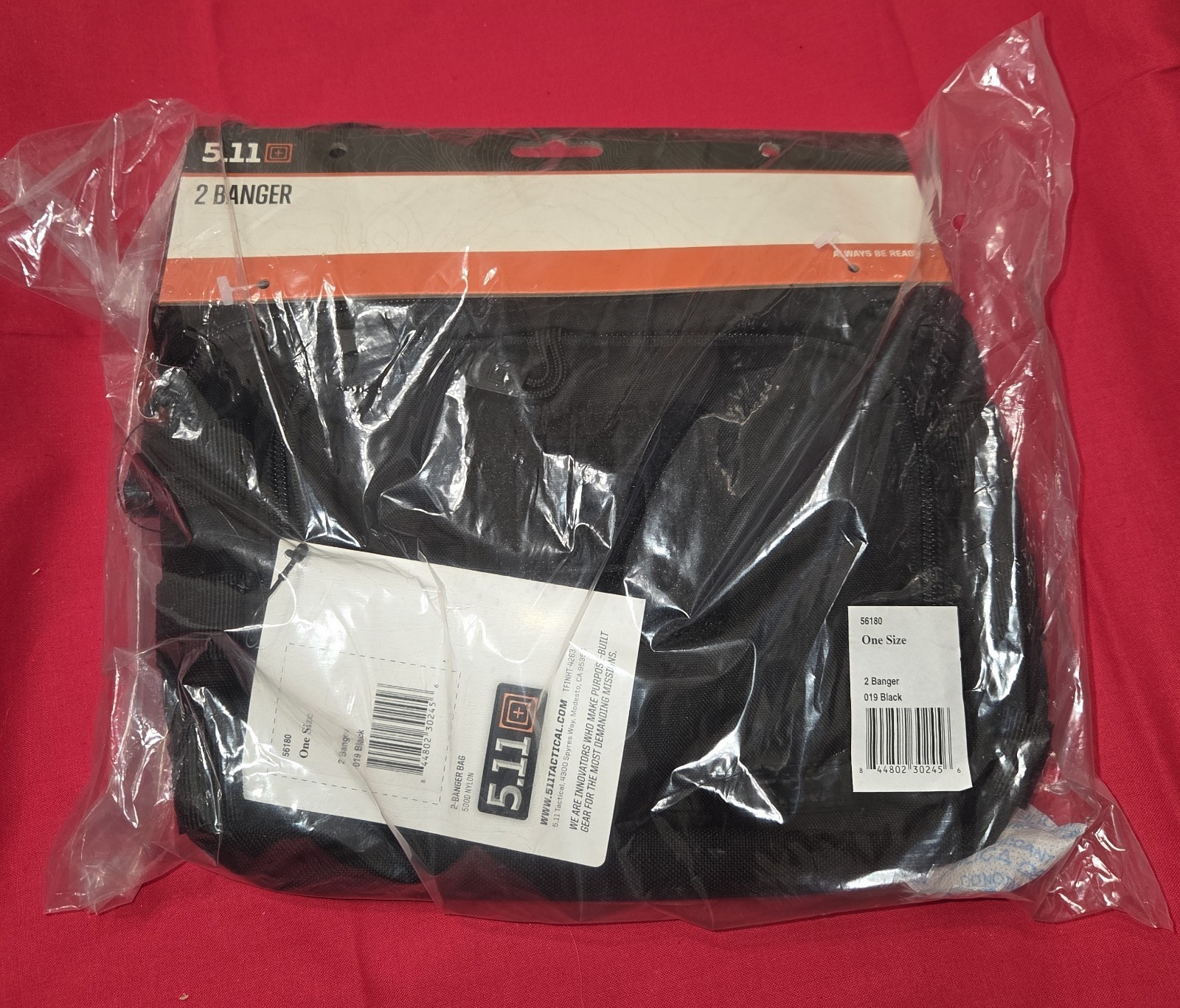 5.11 Tactical 2-Banger Bag 3L Black 56180 NEW