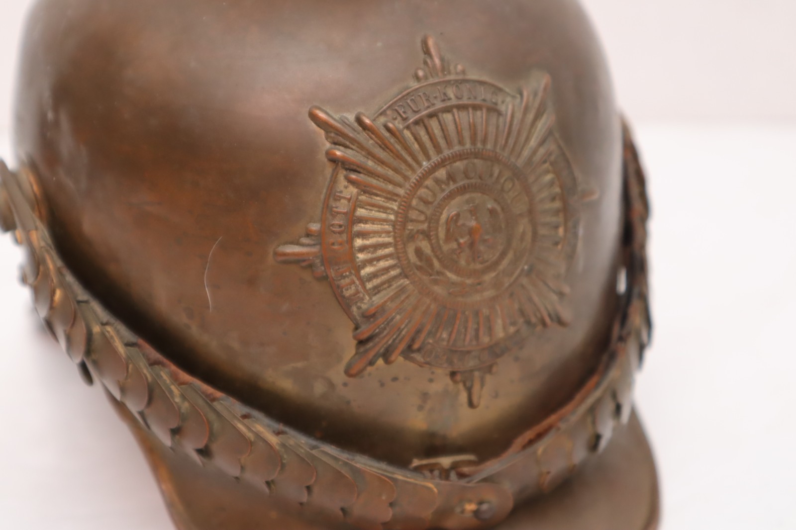 Prussian Garde du Corps Brass Parade Helmet W Eagle Top
