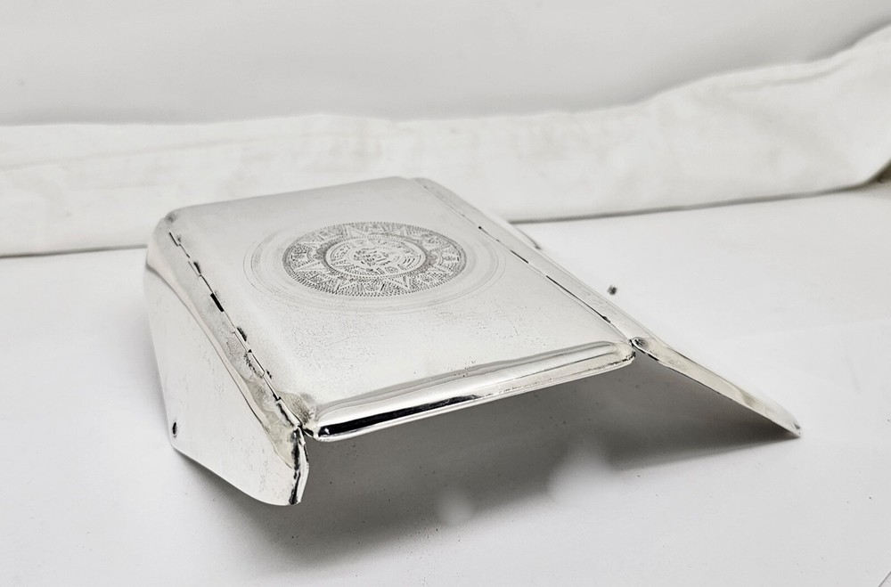 LARGE UNIQUE 70'S ORMEX MEXICO STERLING SILVER ENVELOPE FORM CARD,CASH,ID CASE