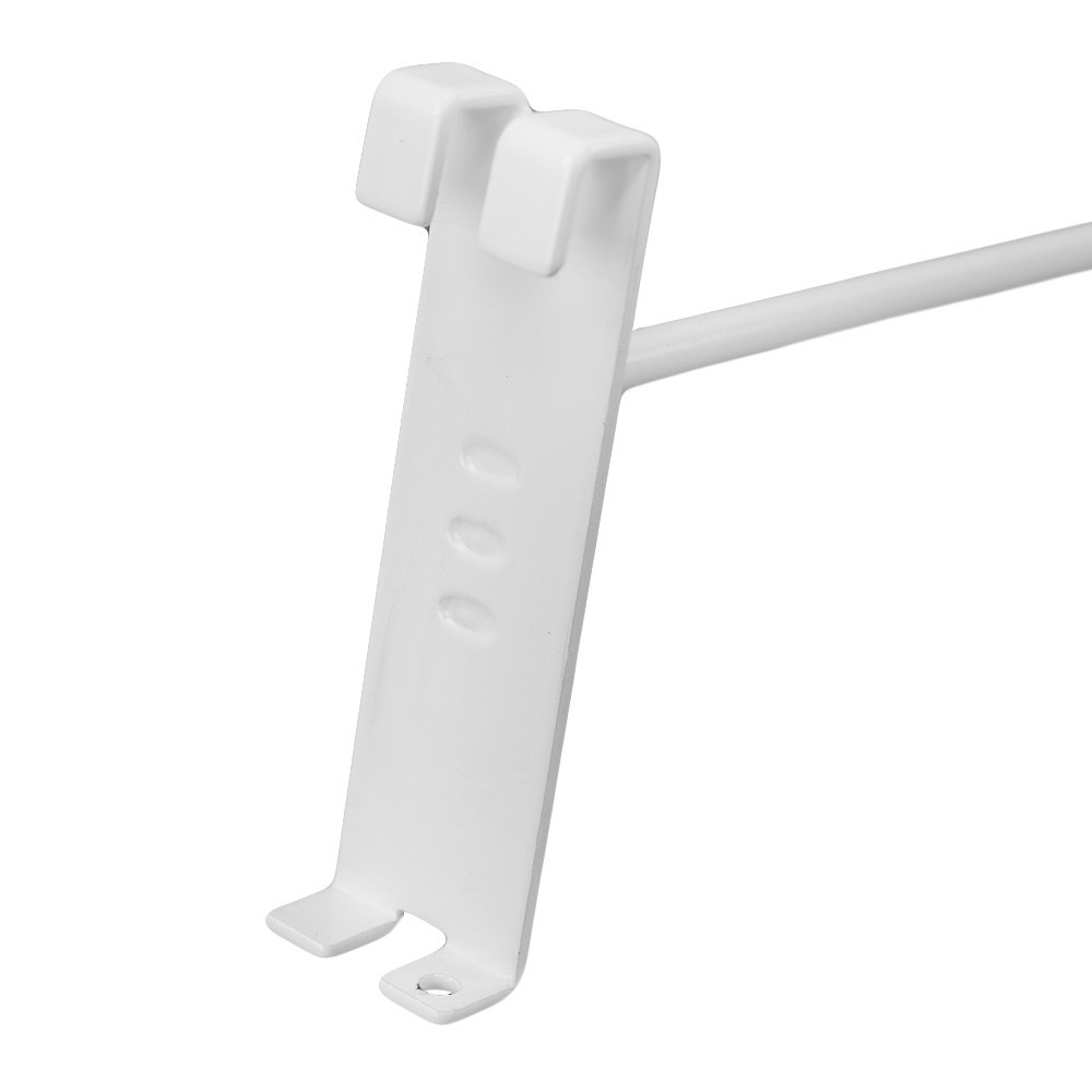 20 PC 8"Gloss White Grid Wall Metal Hooks, Display For Use W/ Gridwall Panels