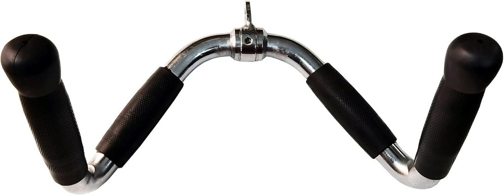 Lat Cable Machine Attachment Curl Pulldown Barbell Revolving Bar, Multi-Exerc...