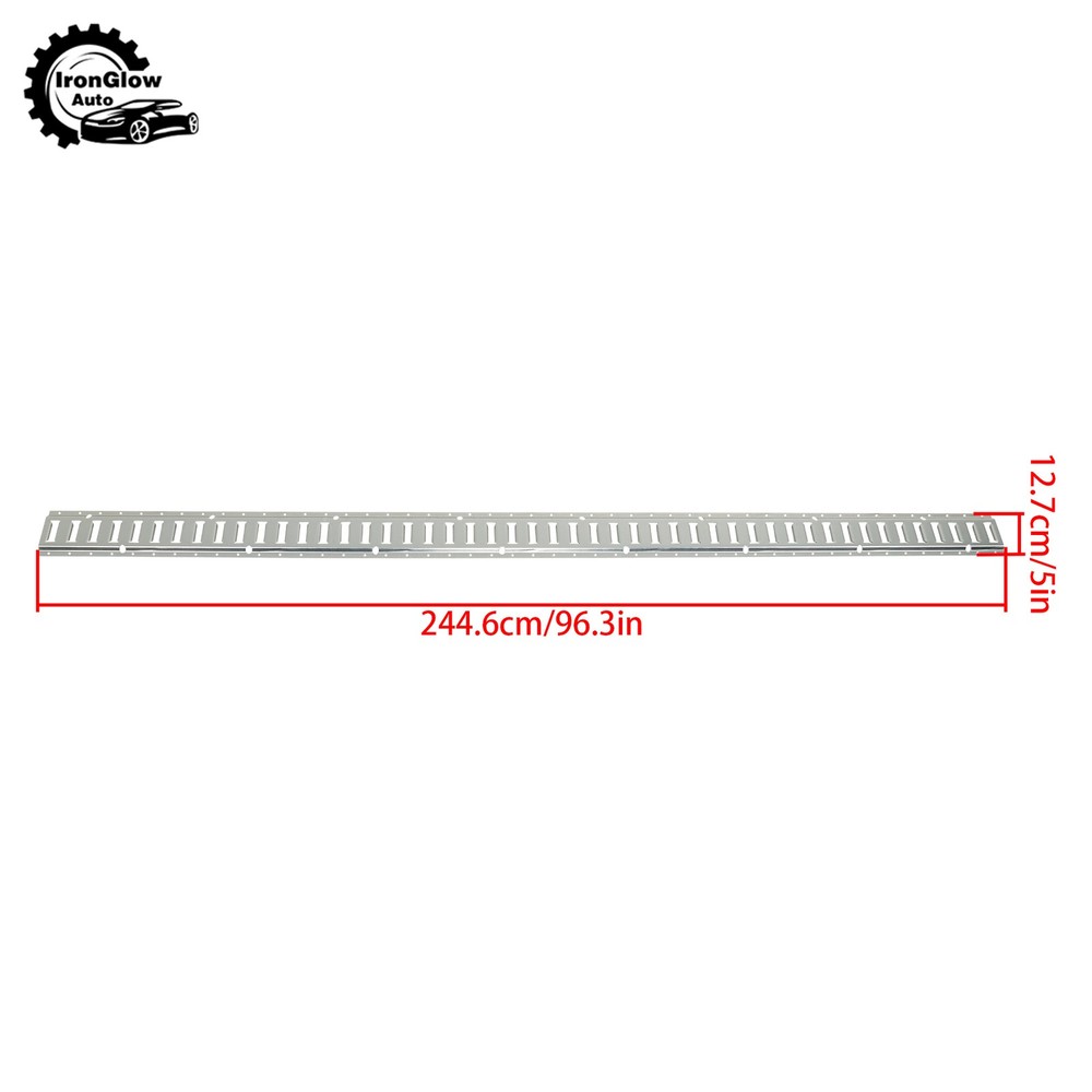 28 Piece 8' Galvanized E Track Rail Set Silver Finish For Large Cargo Trailers