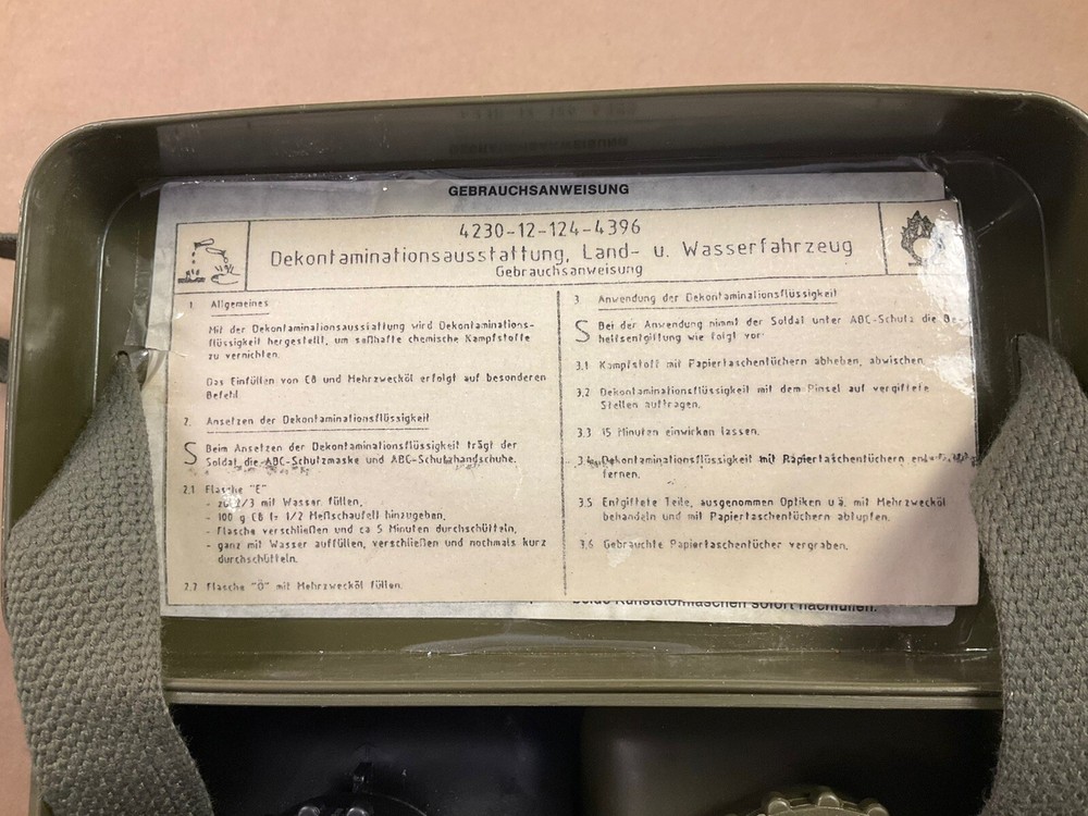 Vintage German Decontamination Kit