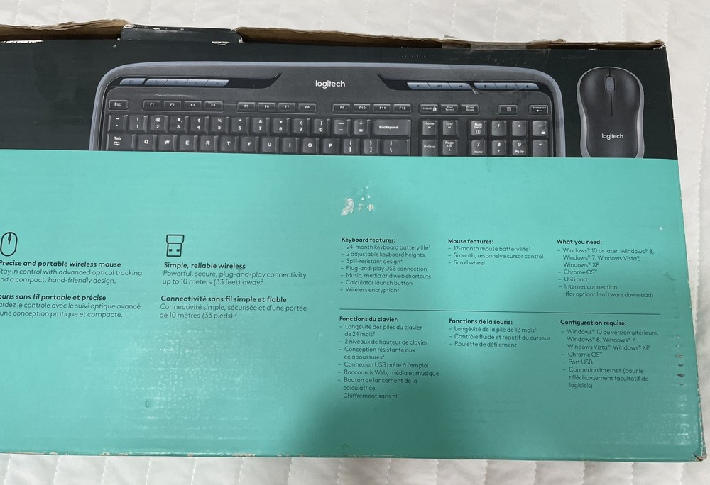 Logitech MK320 Wireless Keyboard Mouse Combo Black