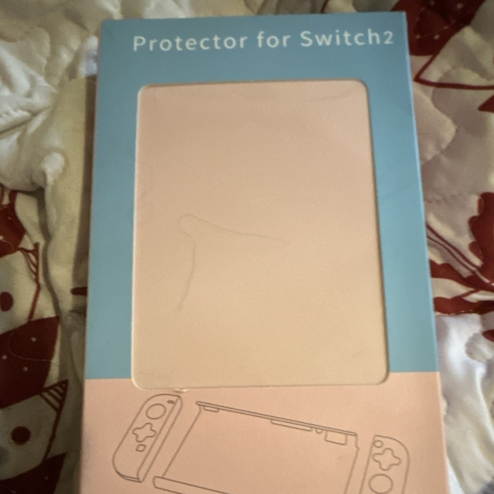 Pink External Attachment Protector for Switch2 Console High Quality Material