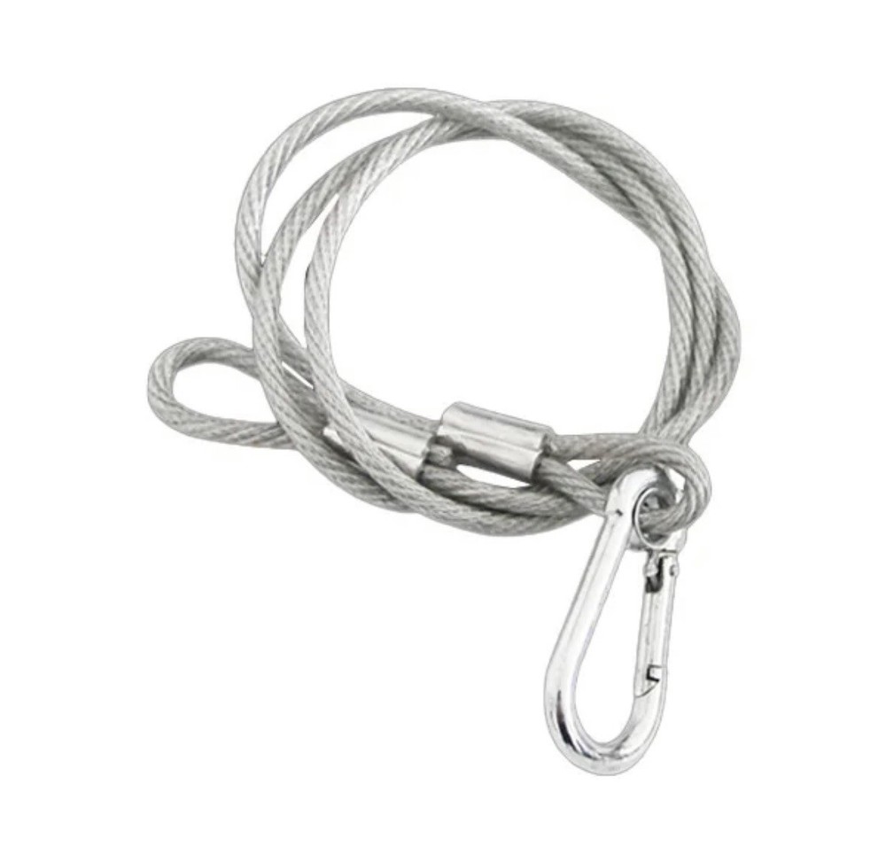 Stage Light Safety Cables 47”, Stainless Steel Security Cable.Multi Use/1Pcs