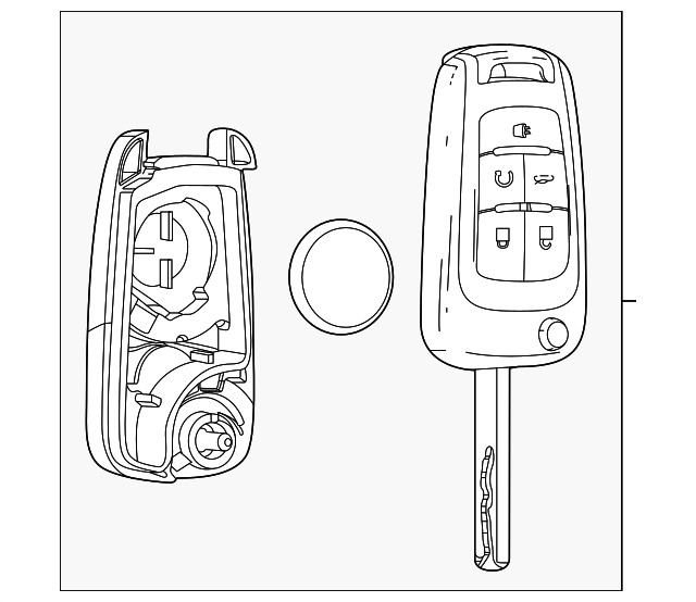 Genuine GM Ignition Key 13504266