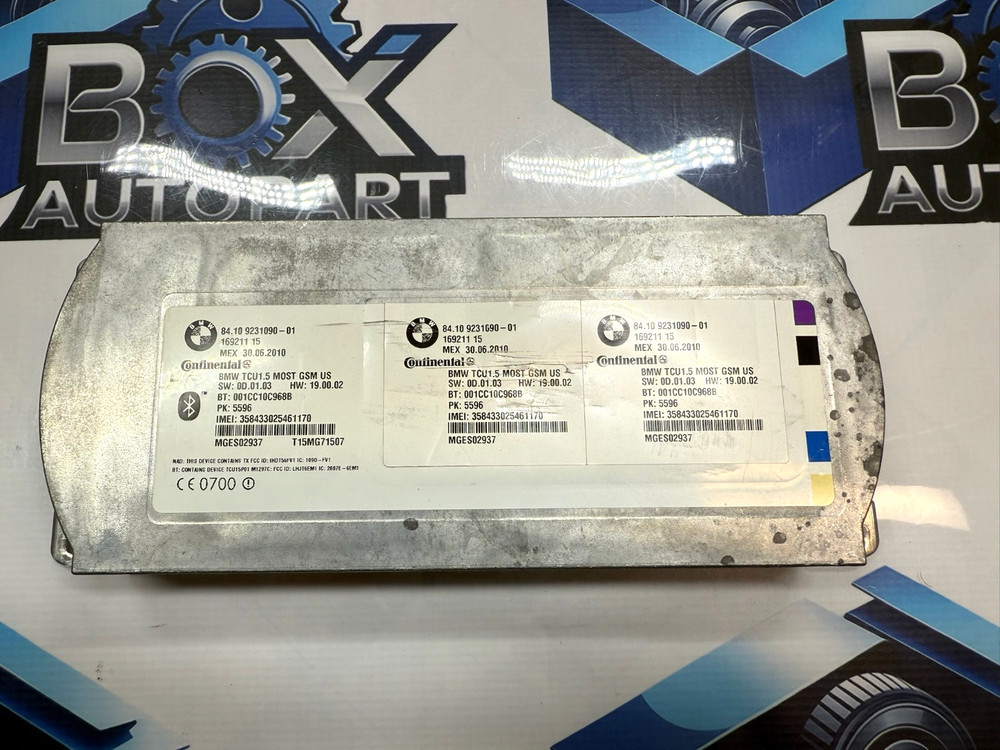 09-11 BMW E90 E92 335i 550i Bluetooth Communication Control Module 9231090 OEM