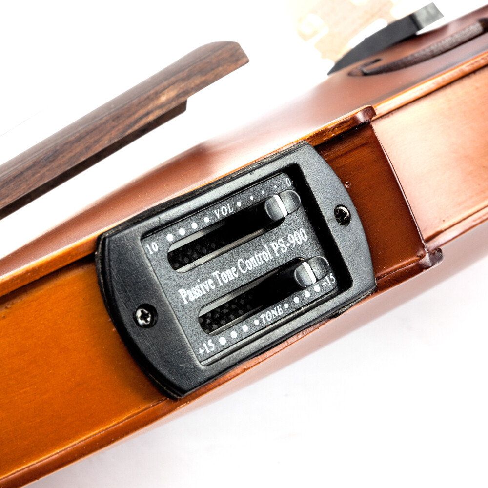 4/4 Violin Case Bow Strings Shoulder Rest Electronic Tuner Connecting Wire Matte