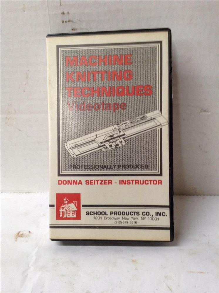 Machine Knitting Techniques. VHS Tape.