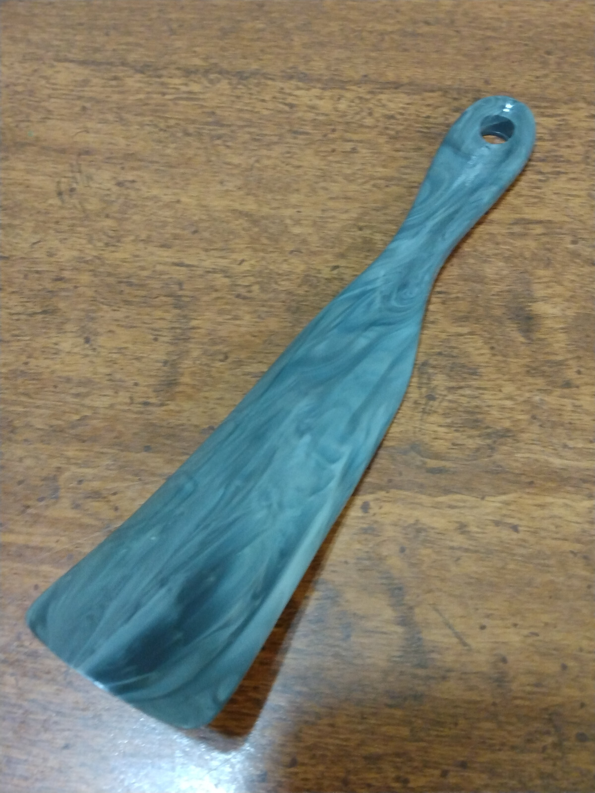 Allen Edmonds Plastic Shoe Horn Grey Marble Swirl 7" Long