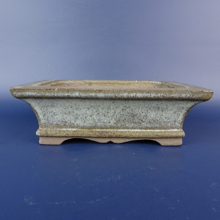 Japanese Bonsai Pot Signed Glazed Rectangular Pot-BP118