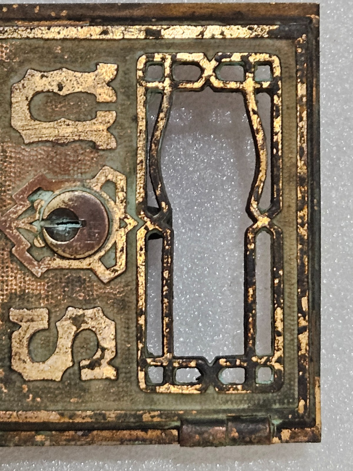 Rare 1870s Yale Lock Mfg Vintage 3.25" x 5" Post Office Door