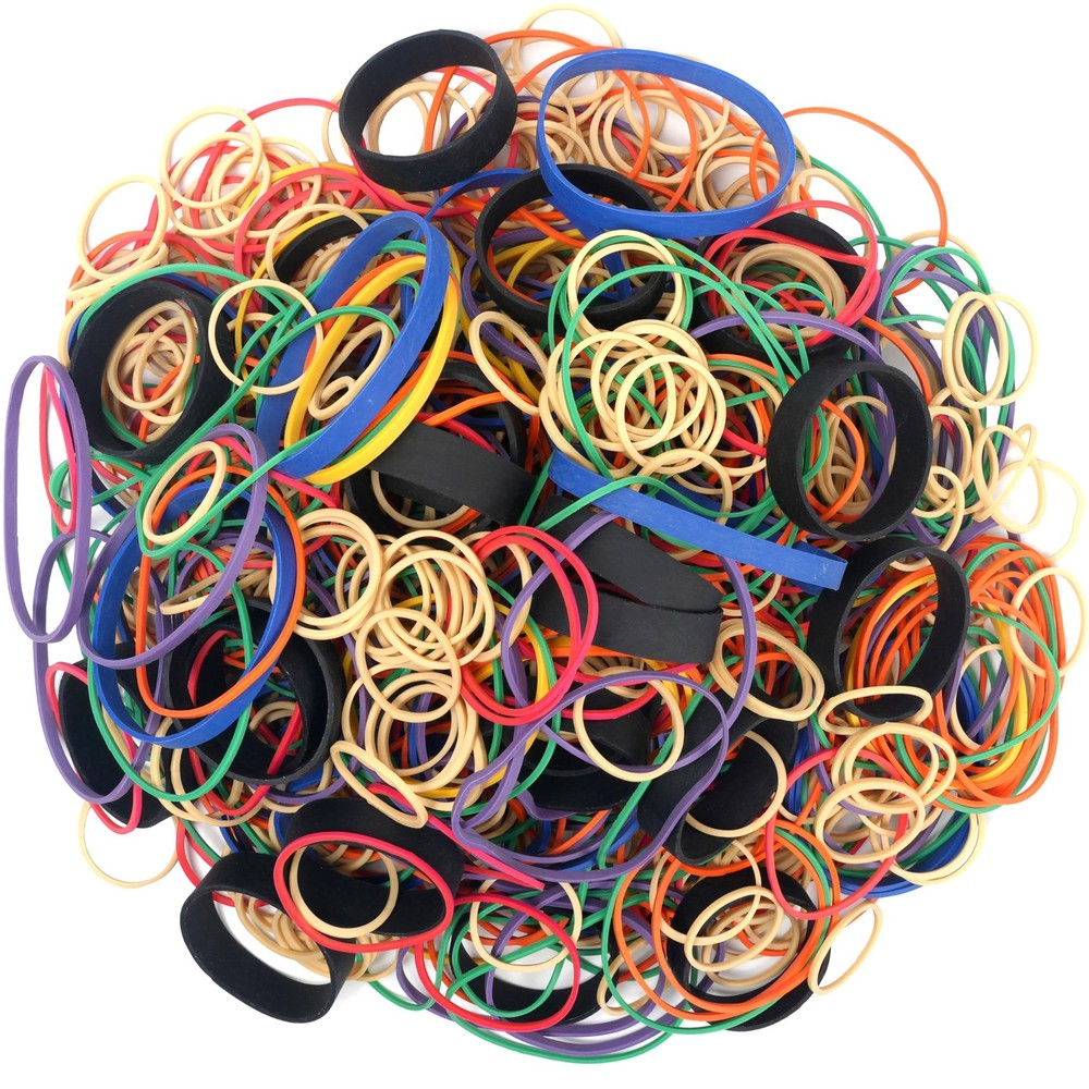 HAIDIBAO-Rubber Bands Assorted Sizes multicolor Elastic Rubber Multicolor