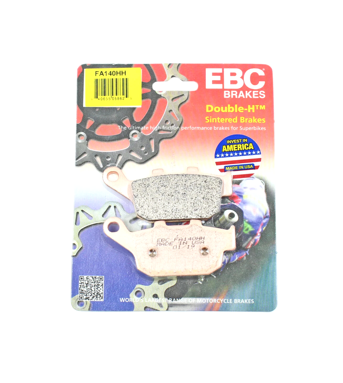 EBC Brake Pads HH Sintered for 2006-2013 Triumph DAYTONA 675 675 SE 675 R Rear