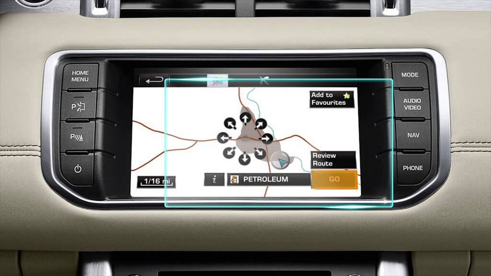 Crystal Clear Screen Protector for 2014 Land Rover Evoque Vehicle Navigation