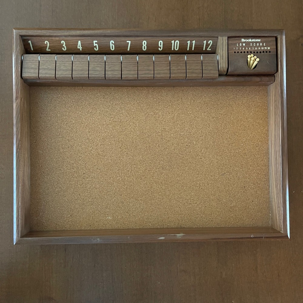 BROOKSTONE SOLID WALNUT DELUXE CLAPPER GAME #11996