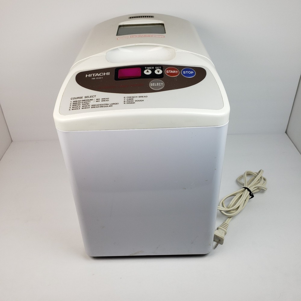 Hitachi HB-D301 Automatic Home Bakery White Bread Machine WORKING
