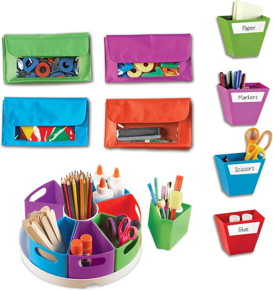 Create-A-Space Storage Bundle, Home School Set, Classroom Accessories, Ages 3+