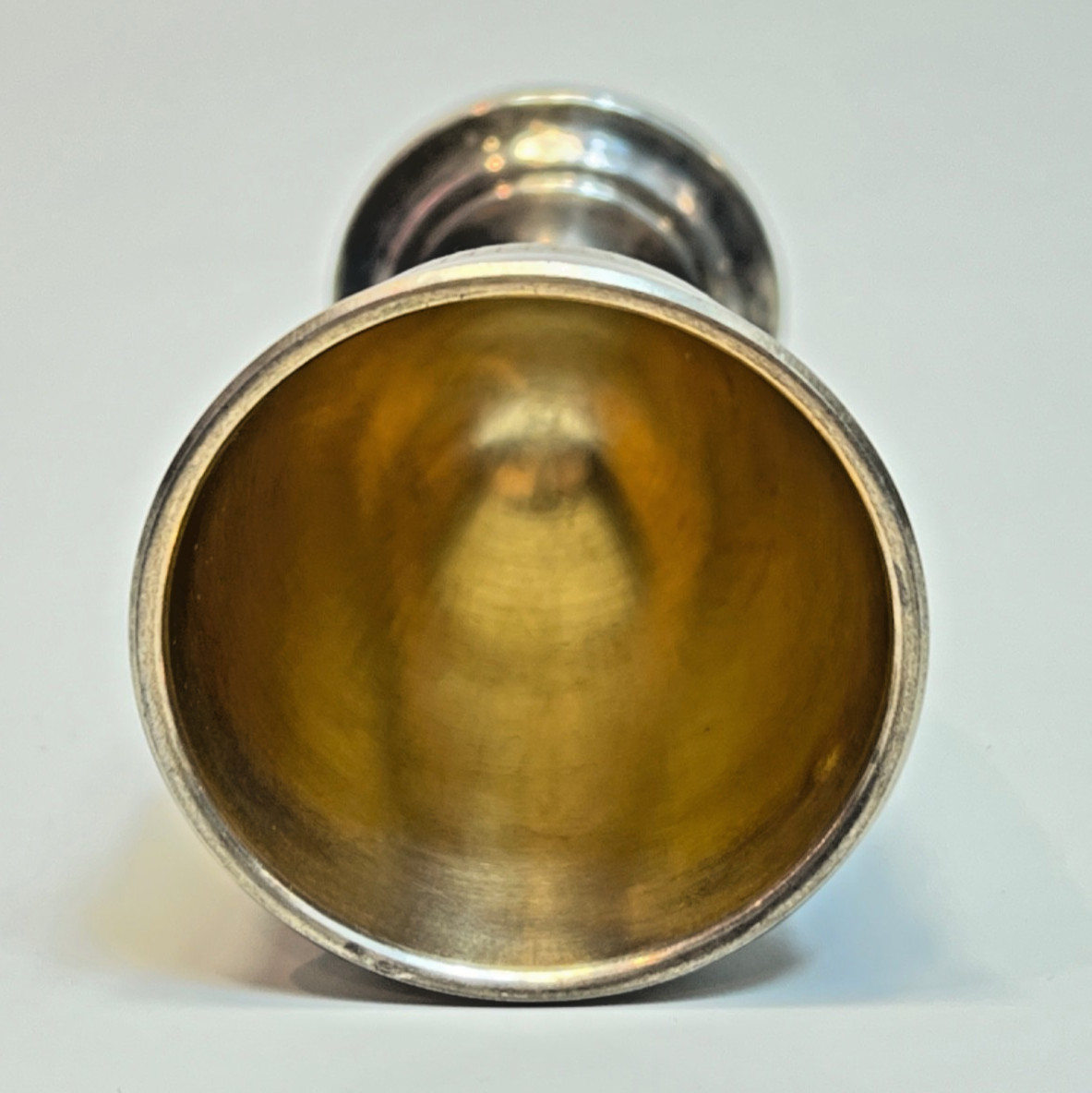 19c.Victorian French Silver Cup Skull Memento Mori Medicine Drug Poison Goblet