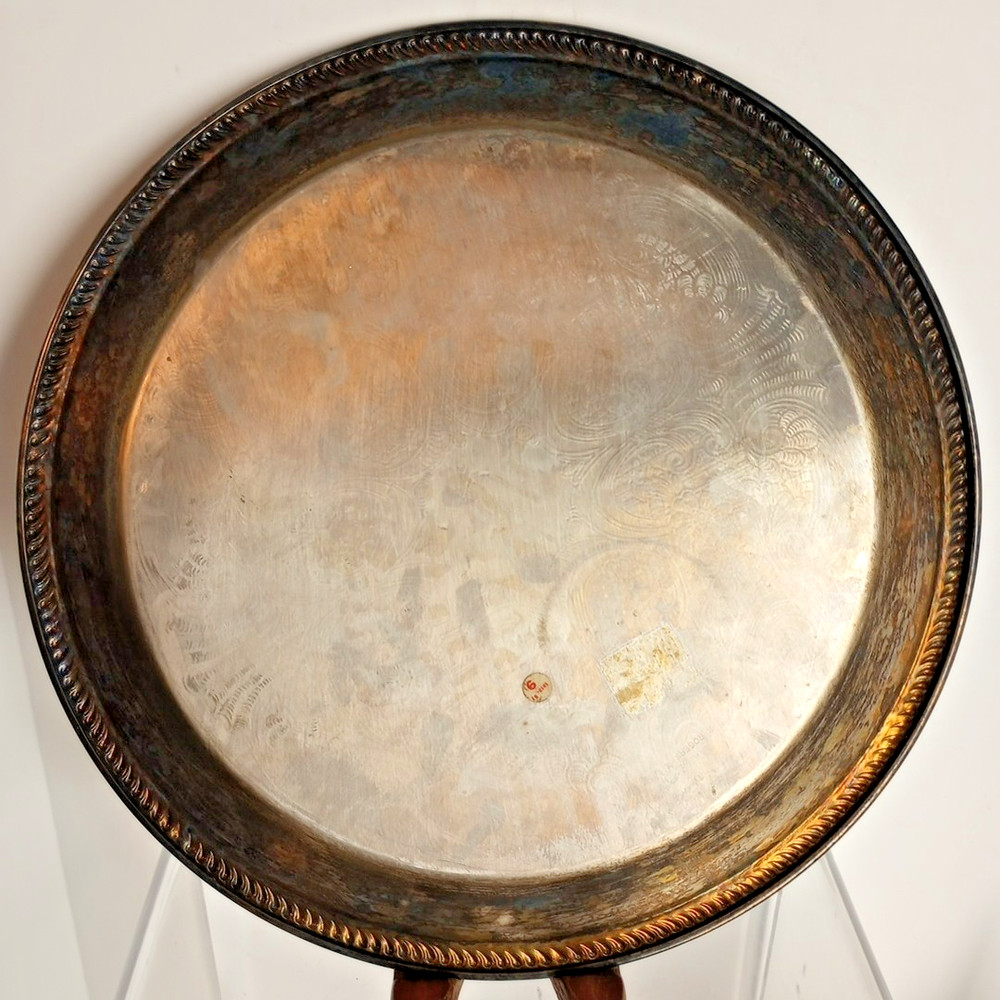 FB Rogers Silver Plated Tea Set 5pc Vintage 1970s Tarnished