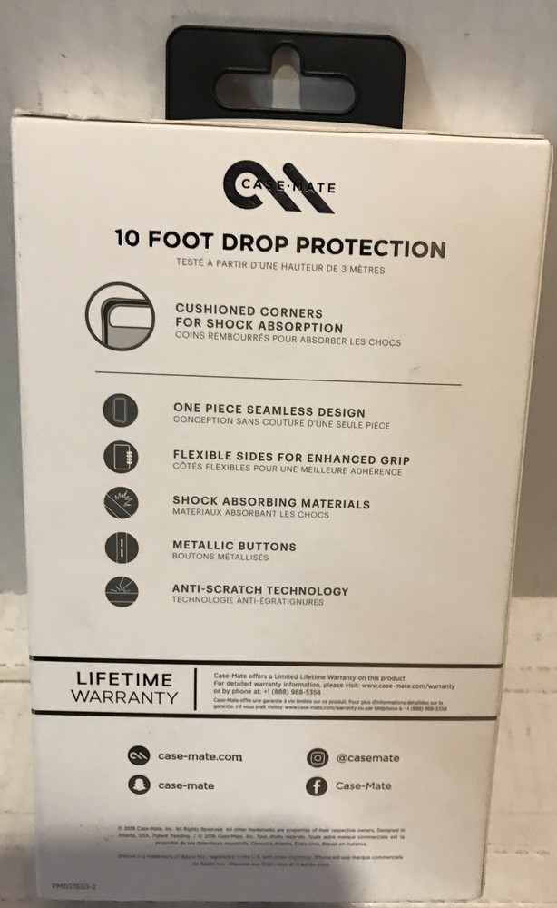 🌍 Case-Mate Tough Clear Case for Apple iPhone XS Max,Open Box ‼️