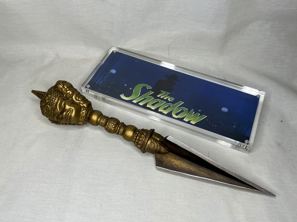 The Shadow, Phurba Dagger, Solid Resin, Display Plaque, Real Prop Replica