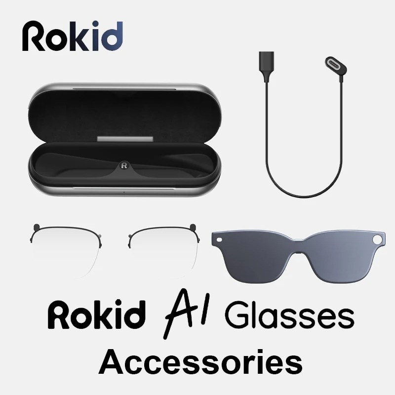 Rokid Magnetic Charging Cable Charging Case Accessories for Rokid AI AR Glasses