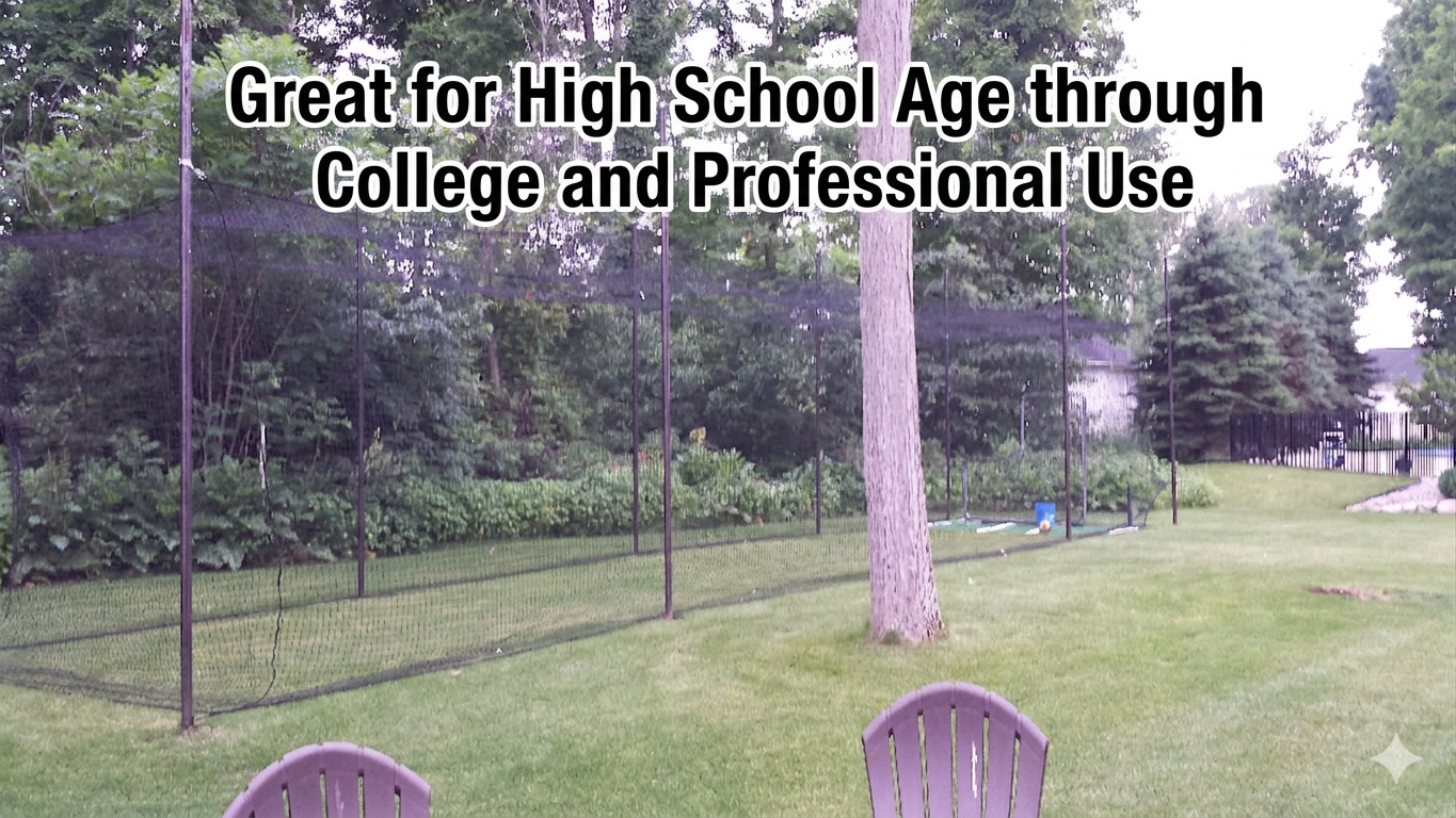 Professional Heavy Duty Baseball Softball Batting Cage Net HDPE 54-Ply #36