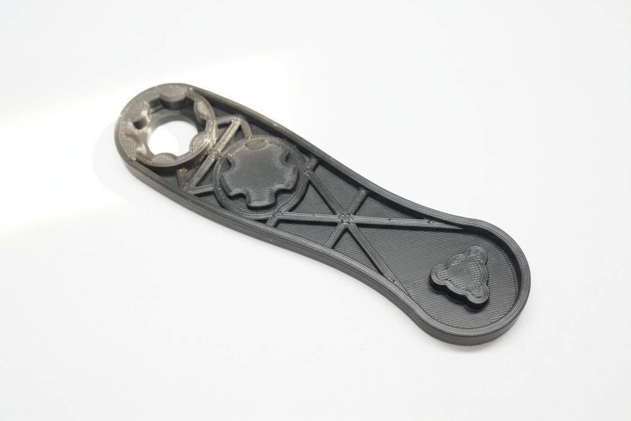 Wrench for Obsidian 9/45 End Cap Piston Tri-Lug Multi Tool Non-Marring Tool