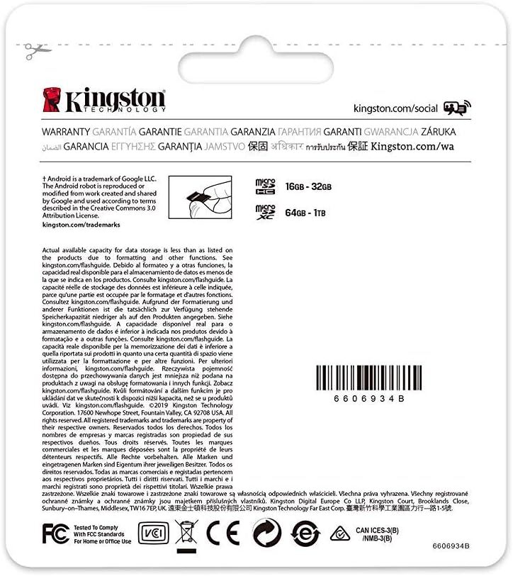 Kingston Canvas Select Plus MicroSD Card 64GB