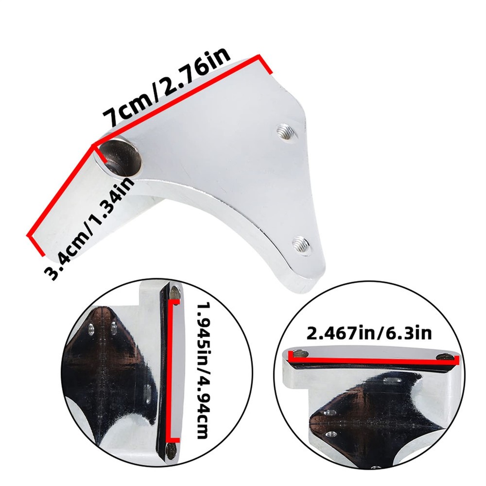 Polished Billet Aluminum Timing Tab Adjustable Pointer Balancer for Chevy SBC...