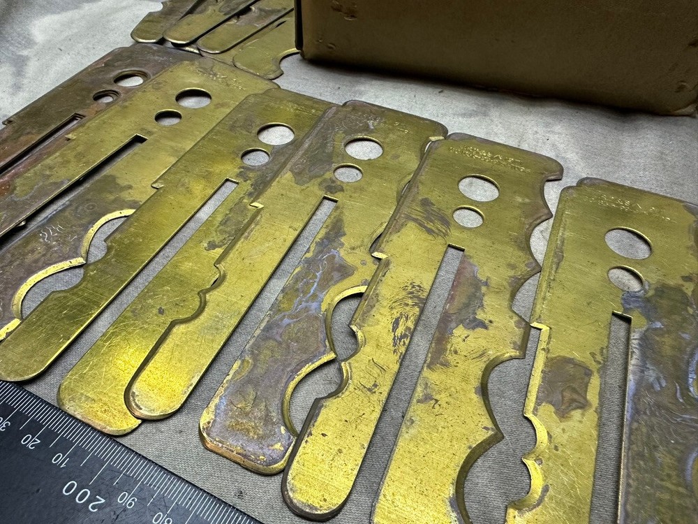 Orignal British Army Brass Button Cleaning Stick from Original Issue Box