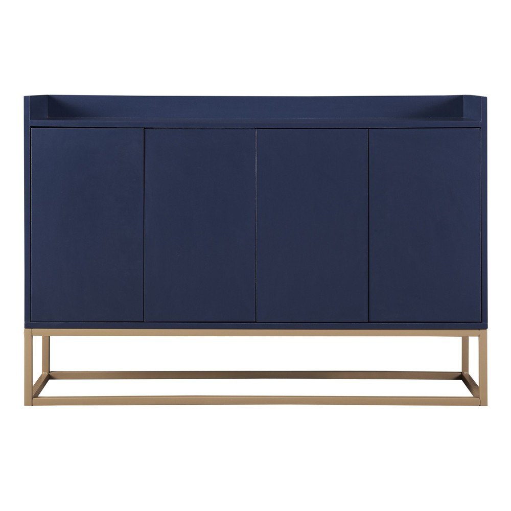 Modern Sideboard Elegant Buffet Cabinet with Large Storage Space (Navy)