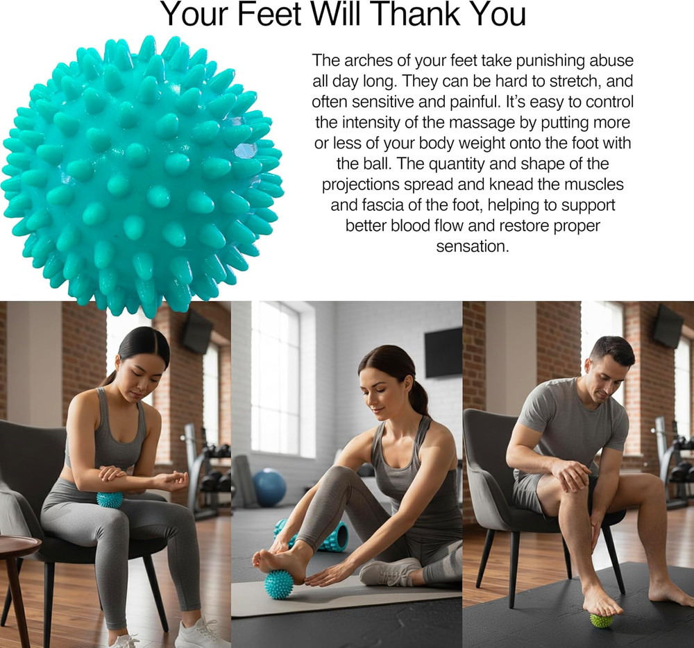 Foam Roller Set With: Hollow Core Roller, Muscle Roller Stick, Stretching Strap,