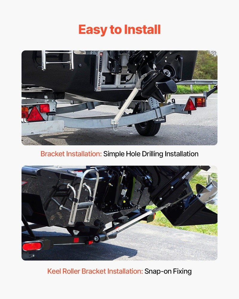 24-36in Adjustable Transom Support Heavy-Duty Rust-Proof ≤100HP Outboard Engine