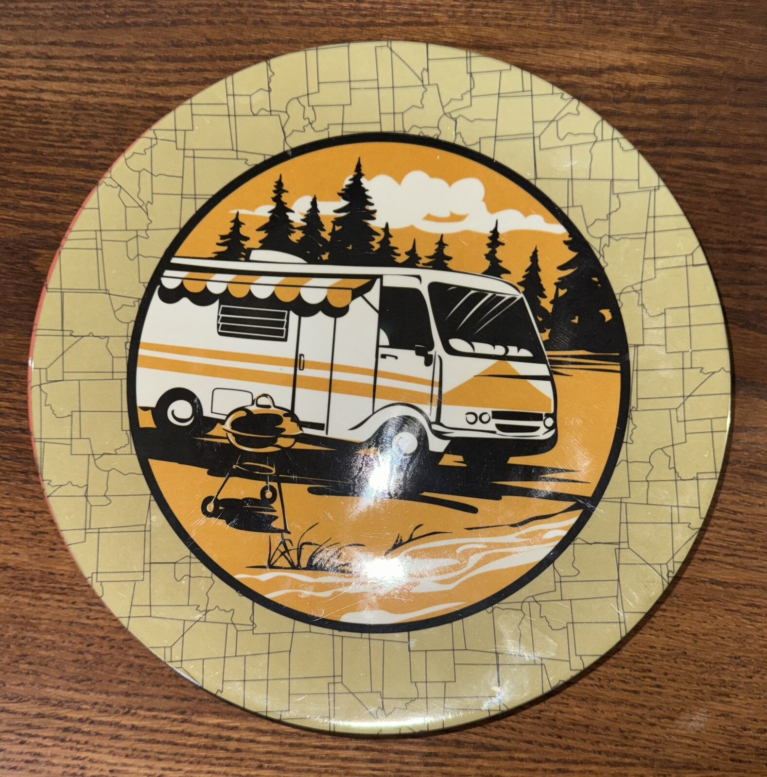 Camp Casual Melamine Camping Plates 4 BRAND NEW DISHWASHER SAFE COLLECTIBLES