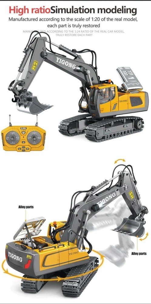 Remote Control Earth Moving Excavator