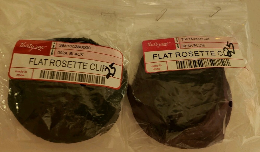 2 Thirty One  Flat Rosette Clips NWT