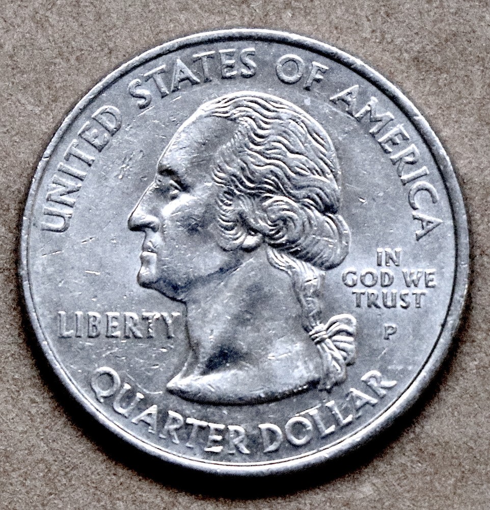 2001 P Vermont State Quarter, ciculated