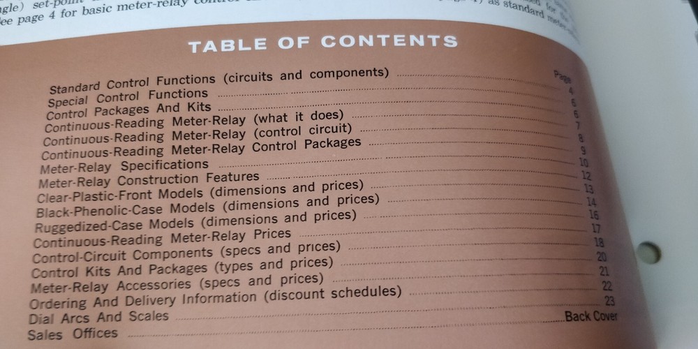 1961 ~ API ~Meter Relays ~ Sales Brochure / Catalog